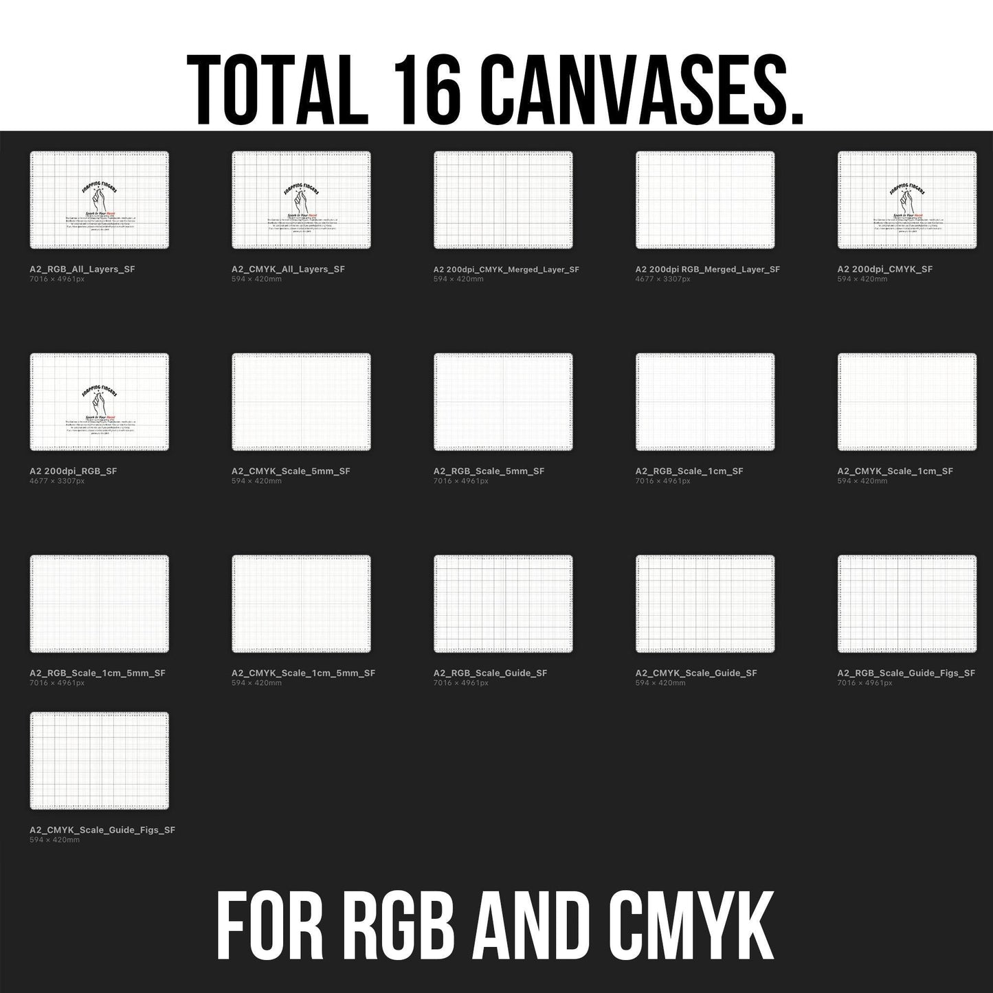 A2 Size Procreate Ruler & Grid Canvas | in Centimeters with 24 High-Quality Brushes for Professional Illustration and Design - snappingfingers_shop